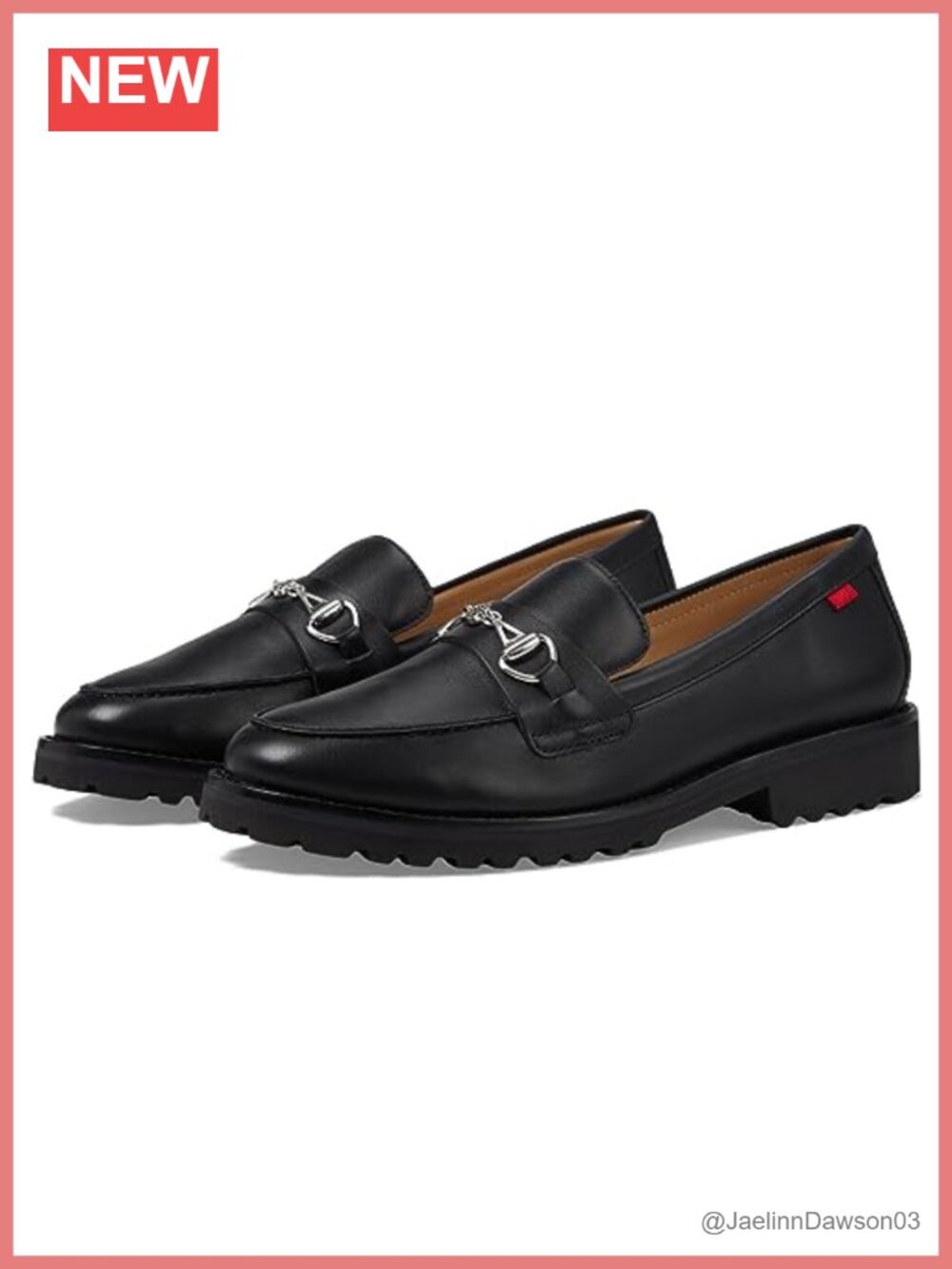 Women's Faux Leather Loafers with Moc Toe and Gel Heel Insert
